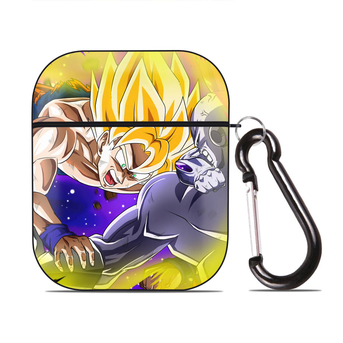 （画像用） ドラゴンボール DRAGON BALL AirPods 第2世代保護ケース ハードシェル ブラック 耐衝撃・防指紋・カラビナ付き