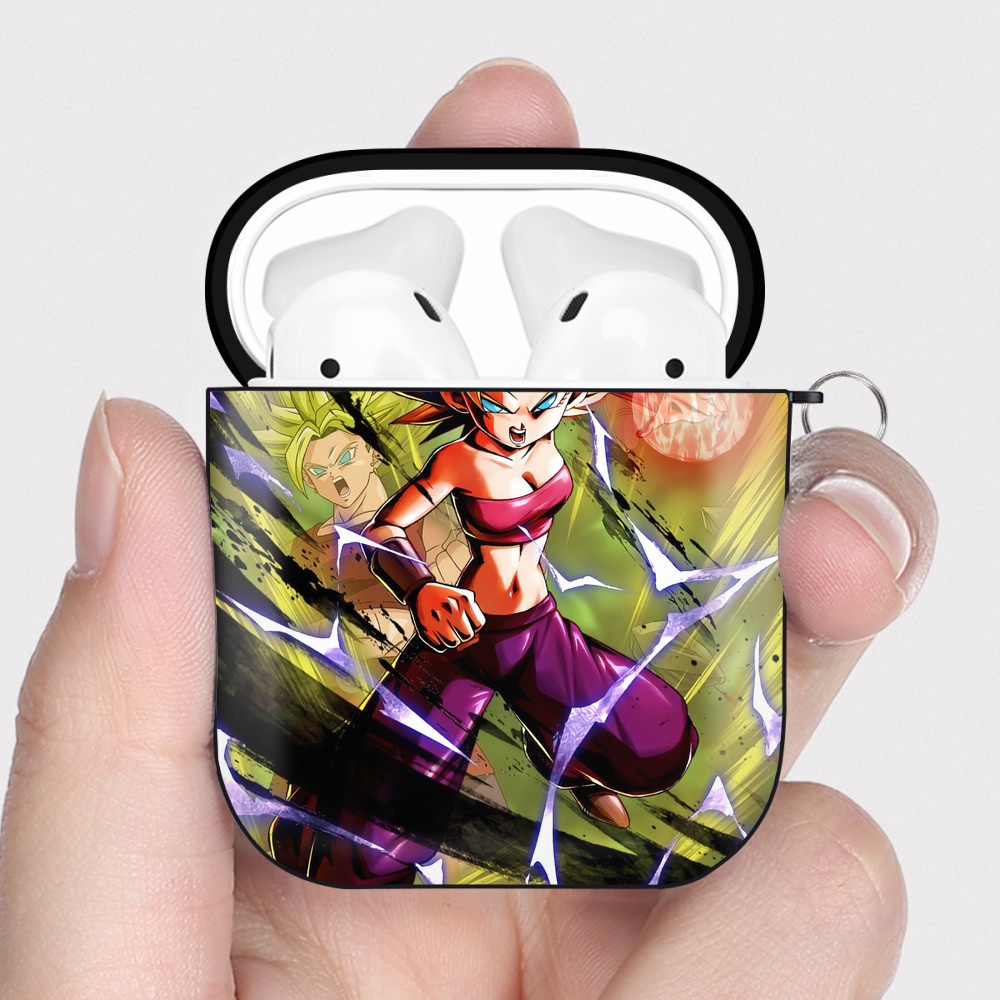 （画像用） ドラゴンボール DRAGON BALL AirPods 第2世代保護ケース ハードシェル ブラック 耐衝撃・防指紋・カラビナ付き