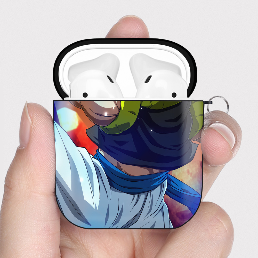 （画像用） ドラゴンボール DRAGON BALL AirPods 第2世代保護ケース ハードシェル ブラック 耐衝撃・防指紋・カラビナ付き