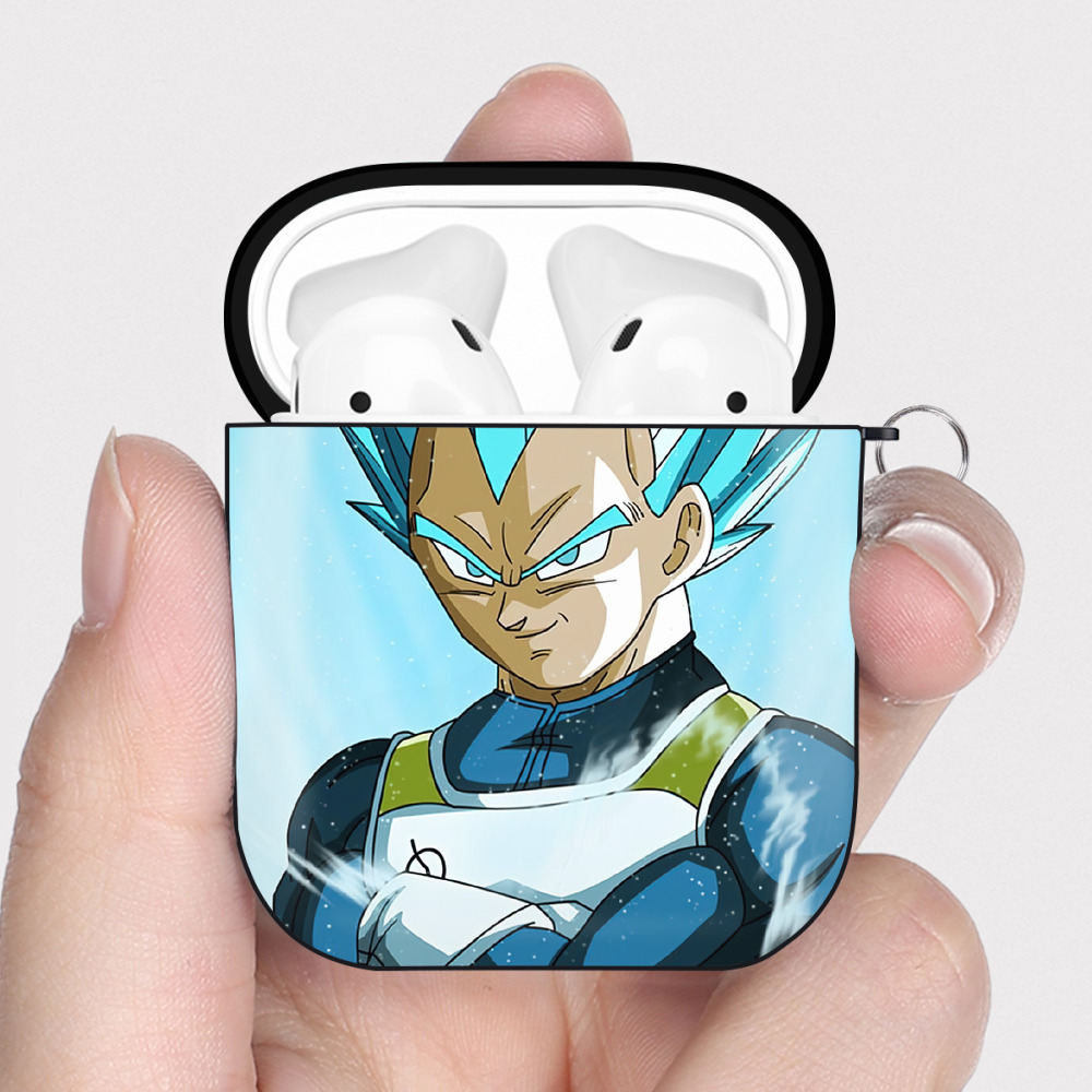 （画像用） ドラゴンボール DRAGON BALL AirPods 第2世代保護ケース ハードシェル ブラック 耐衝撃・防指紋・カラビナ付き