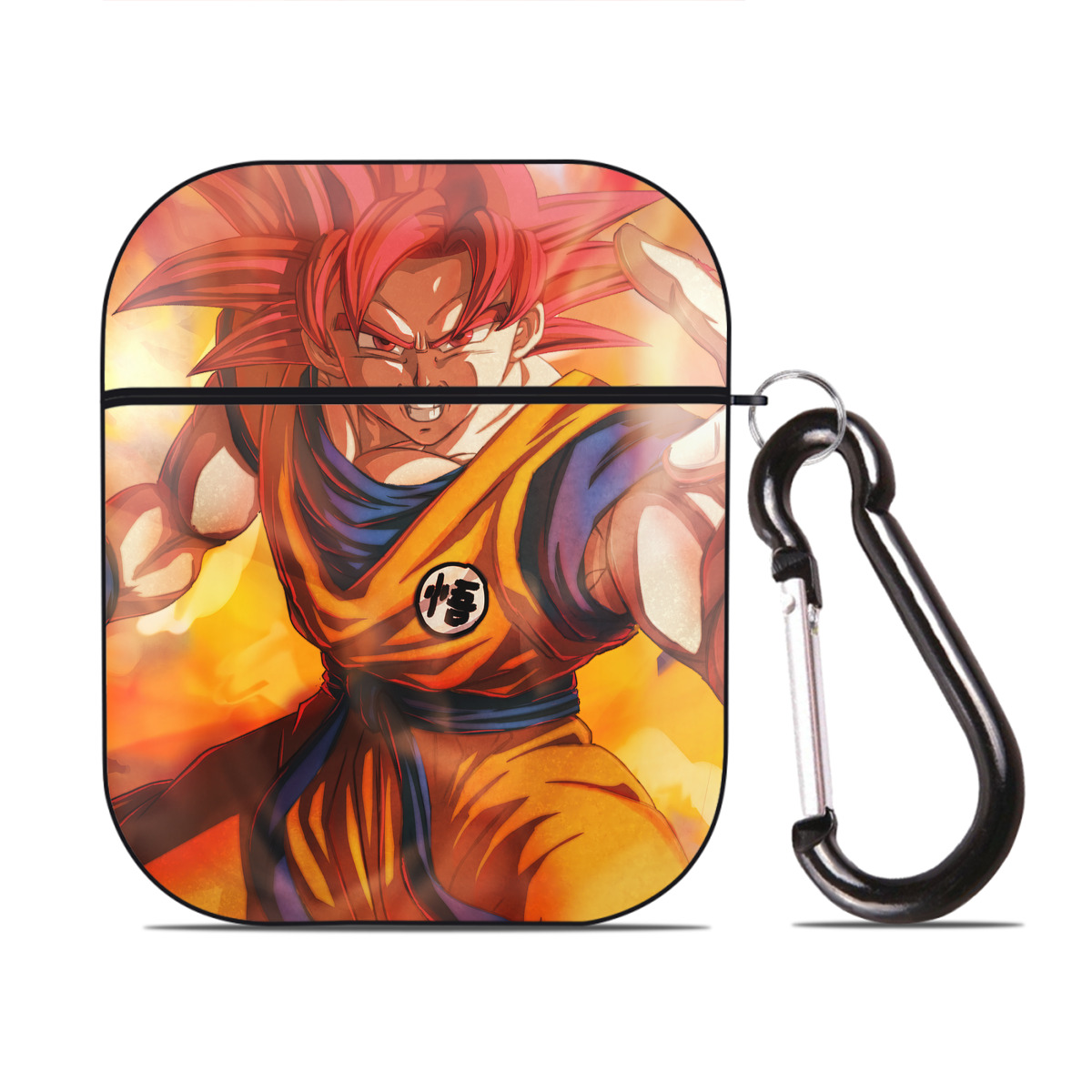 （画像用） ドラゴンボール DRAGON BALL AirPods 第2世代保護ケース ハードシェル ブラック 耐衝撃・防指紋・カラビナ付き