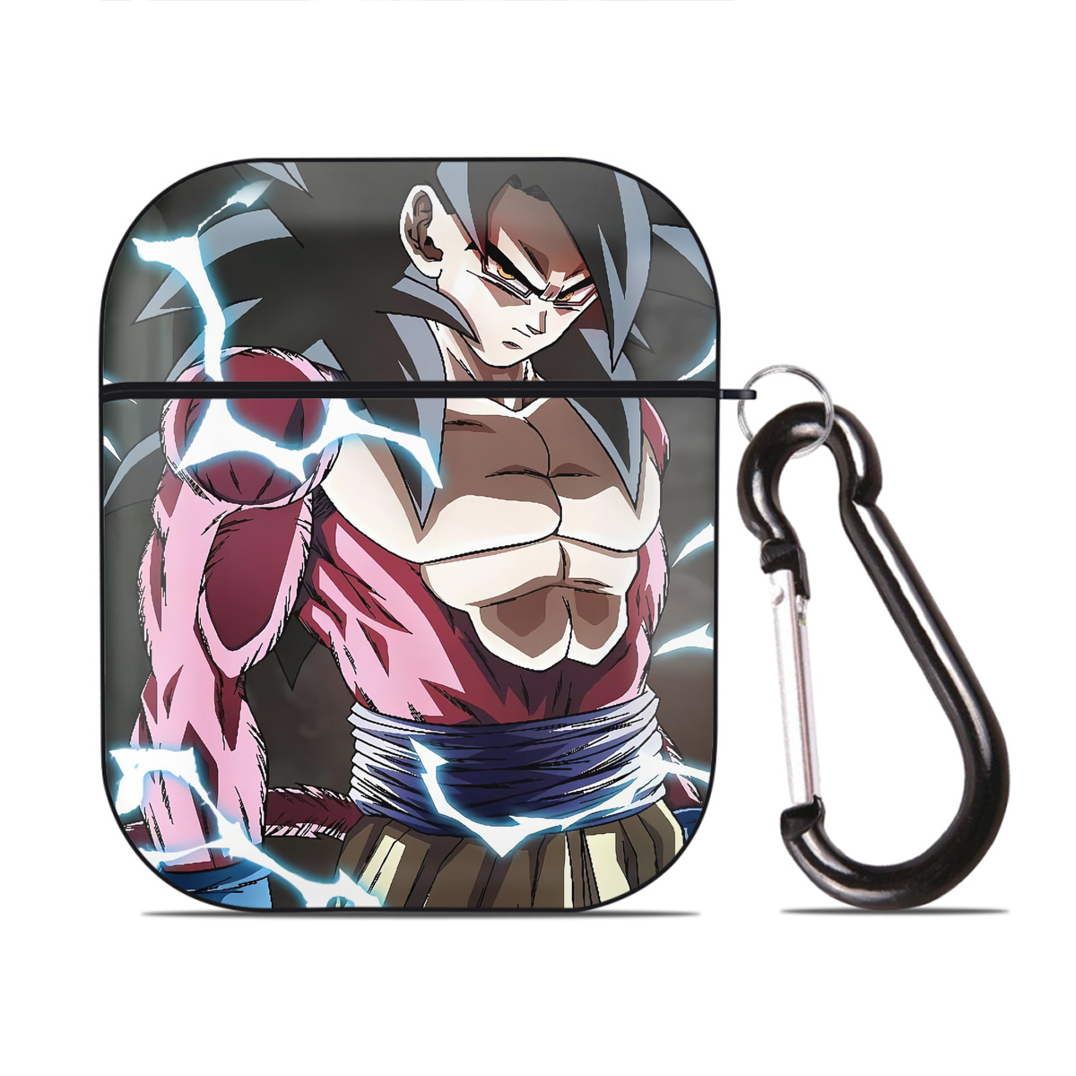 （画像用） ドラゴンボール DRAGON BALL AirPods 第2世代保護ケース ハードシェル ブラック 耐衝撃・防指紋・カラビナ付き