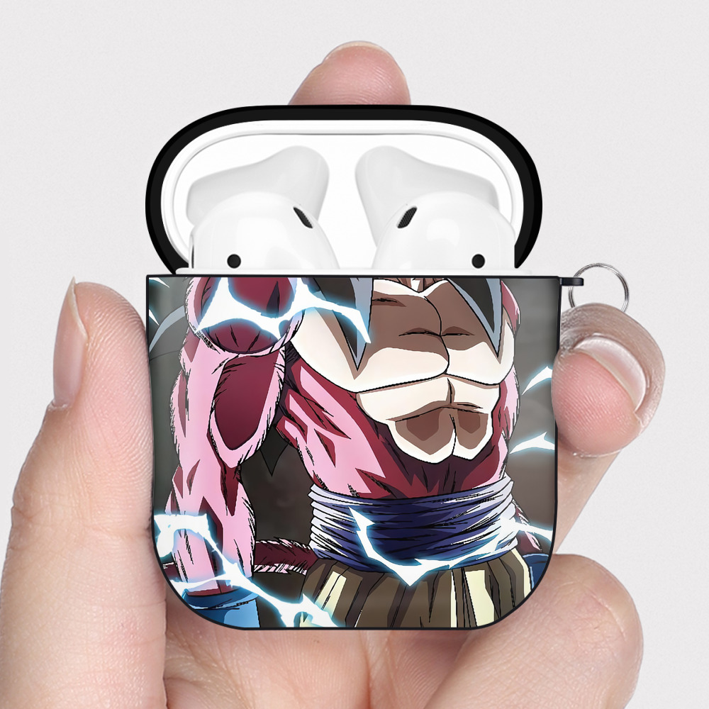 （画像用） ドラゴンボール DRAGON BALL AirPods 第2世代保護ケース ハードシェル ブラック 耐衝撃・防指紋・カラビナ付き