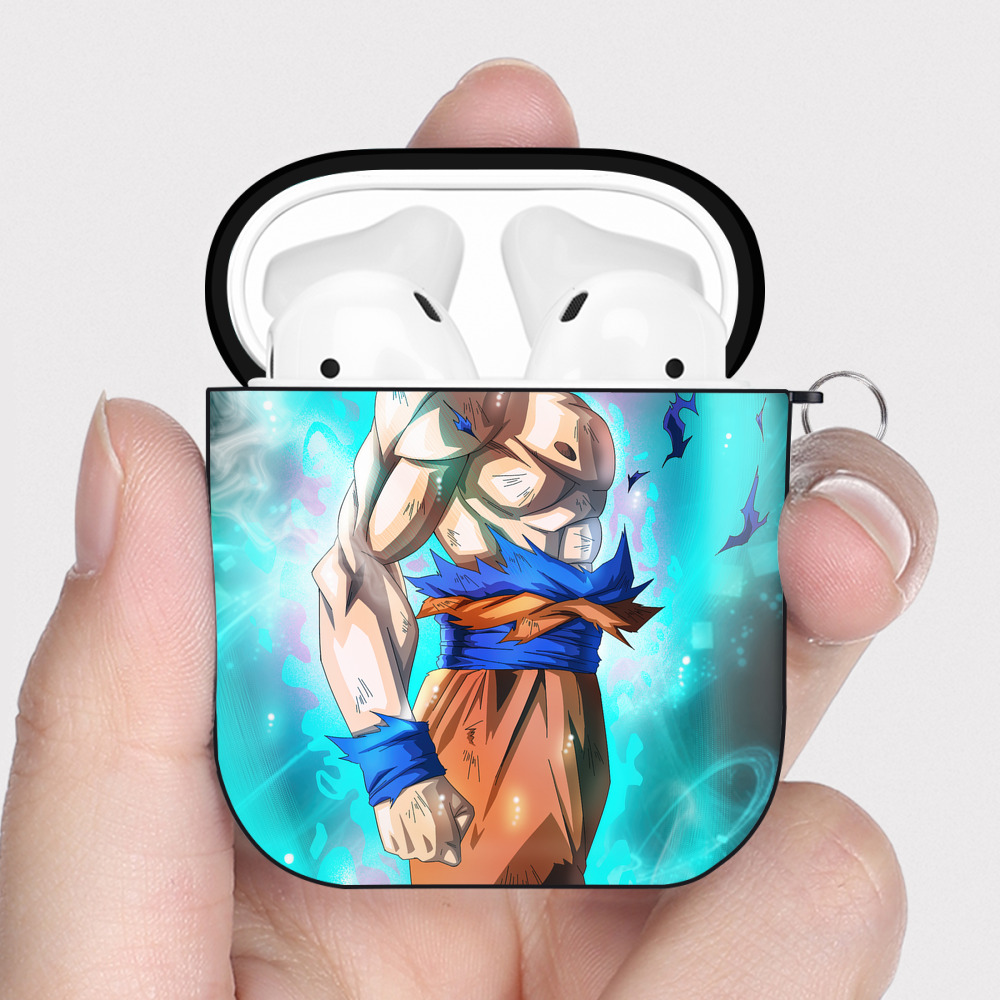 （画像用） ドラゴンボール DRAGON BALL AirPods 第2世代保護ケース ハードシェル ブラック 耐衝撃・防指紋・カラビナ付き