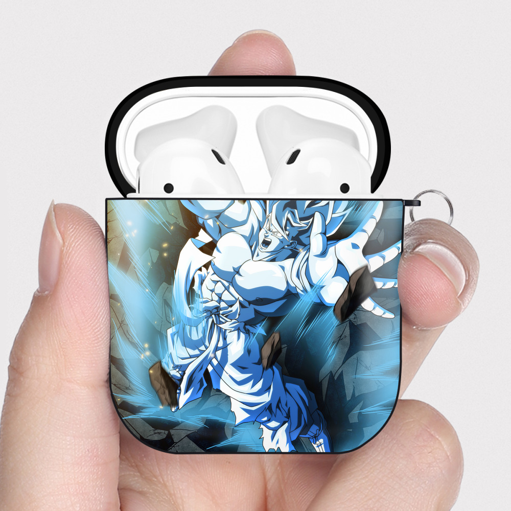 （画像用） ドラゴンボール DRAGON BALL AirPods 第2世代保護ケース ハードシェル ブラック 耐衝撃・防指紋・カラビナ付き