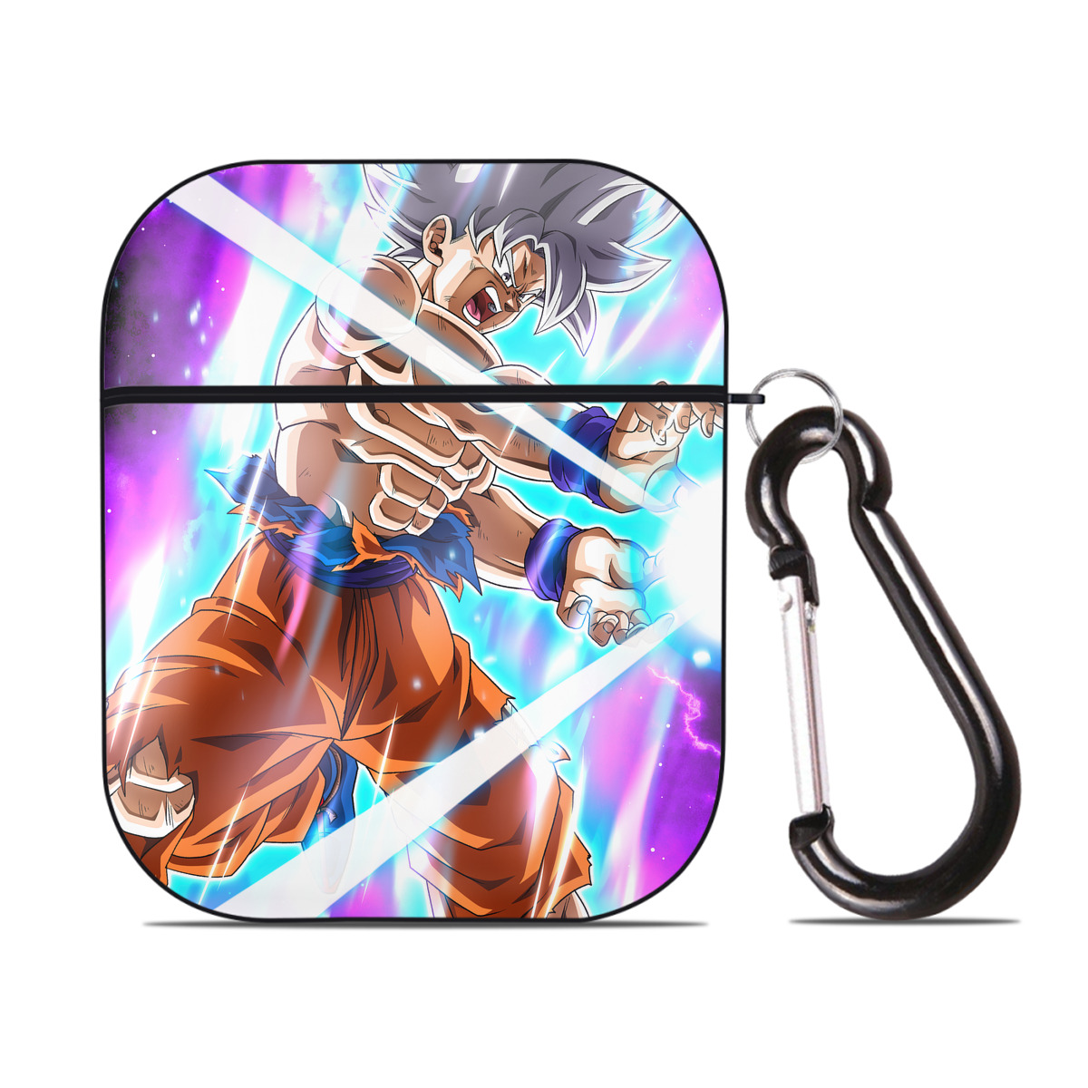 （画像用） ドラゴンボール DRAGON BALL AirPods 第2世代保護ケース ハードシェル ブラック 耐衝撃・防指紋・カラビナ付き
