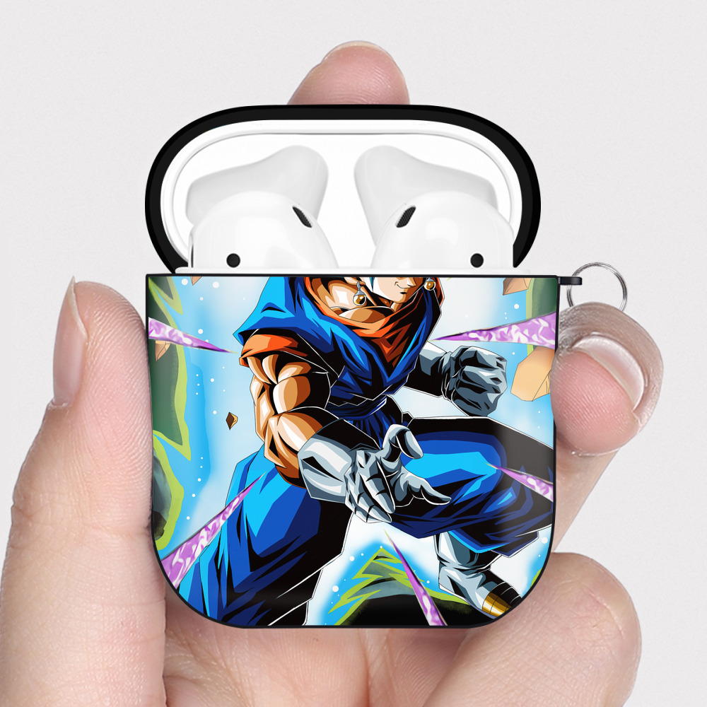 （画像用） ドラゴンボール DRAGON BALL AirPods 第2世代保護ケース ハードシェル ブラック 耐衝撃・防指紋・カラビナ付き
