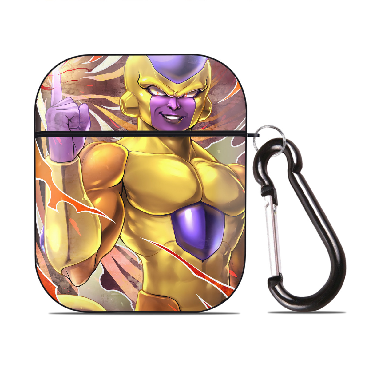 （画像用） ドラゴンボール DRAGON BALL AirPods 第2世代保護ケース ハードシェル ブラック 耐衝撃・防指紋・カラビナ付き