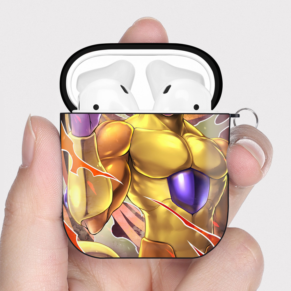 （画像用） ドラゴンボール DRAGON BALL AirPods 第2世代保護ケース ハードシェル ブラック 耐衝撃・防指紋・カラビナ付き