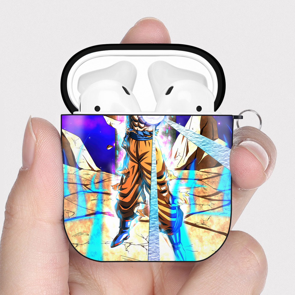 （画像用） ドラゴンボール DRAGON BALL AirPods 第2世代保護ケース ハードシェル ブラック 耐衝撃・防指紋・カラビナ付き