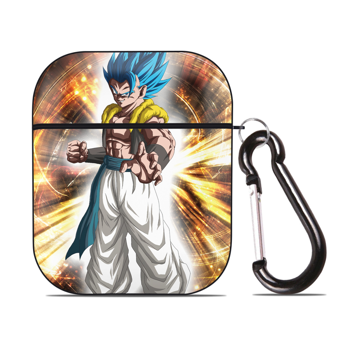 （画像用） ドラゴンボール DRAGON BALL AirPods 第2世代保護ケース ハードシェル ブラック 耐衝撃・防指紋・カラビナ付き