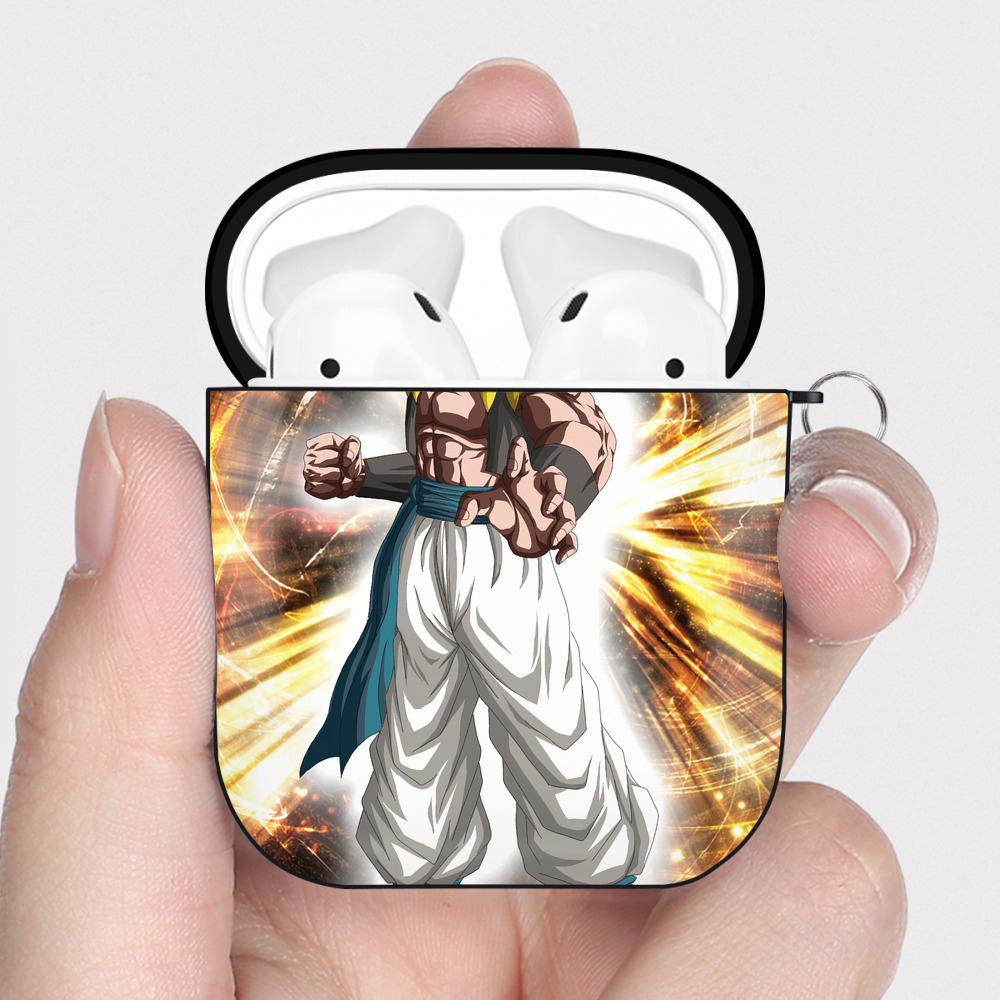 （画像用） ドラゴンボール DRAGON BALL AirPods 第2世代保護ケース ハードシェル ブラック 耐衝撃・防指紋・カラビナ付き