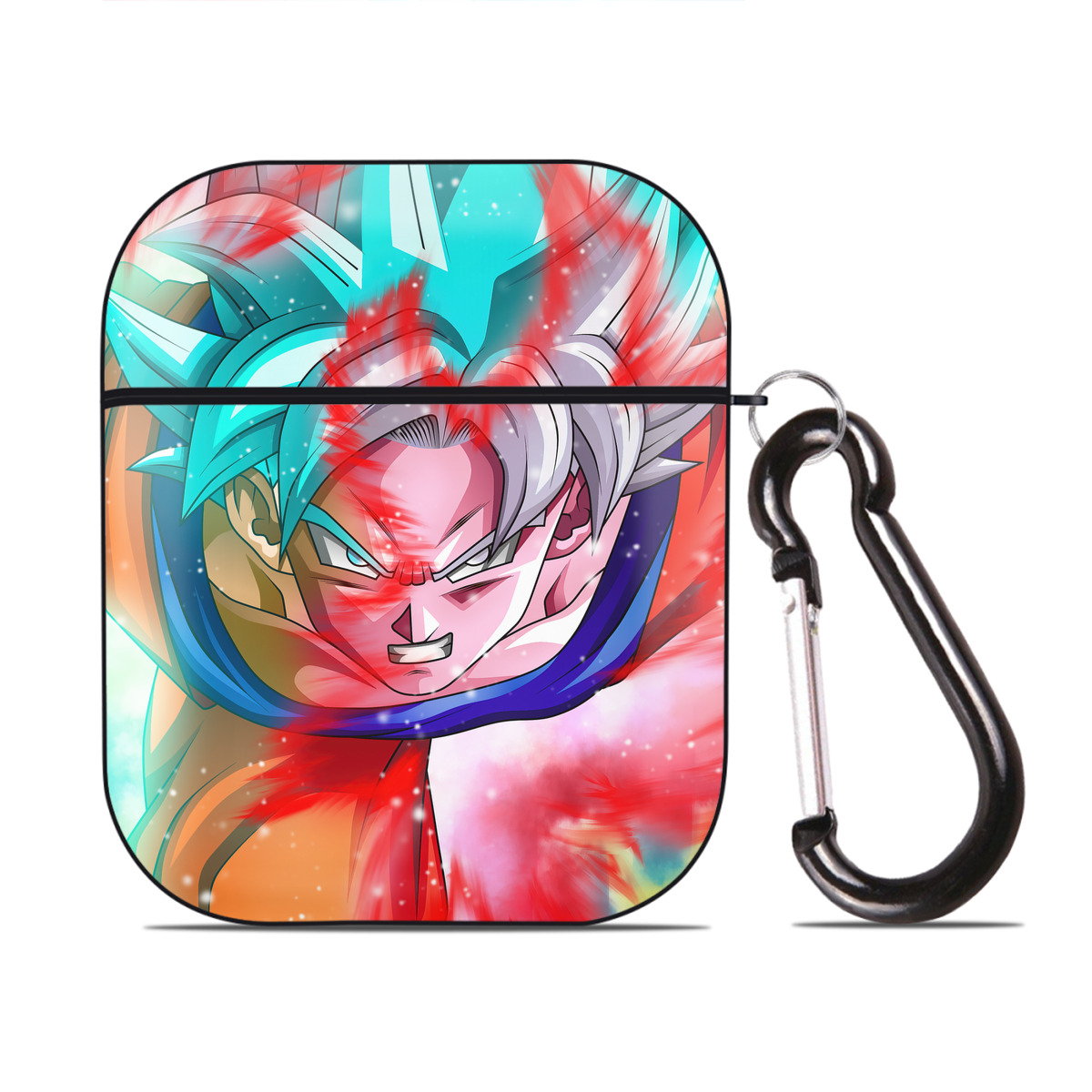 （画像用） ドラゴンボール DRAGON BALL AirPods 第2世代保護ケース ハードシェル ブラック 耐衝撃・防指紋・カラビナ付き