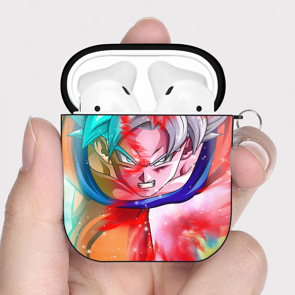 （画像用） ドラゴンボール DRAGON BALL AirPods 第2世代保護ケース ハードシェル ブラック 耐衝撃・防指紋・カラビナ付き