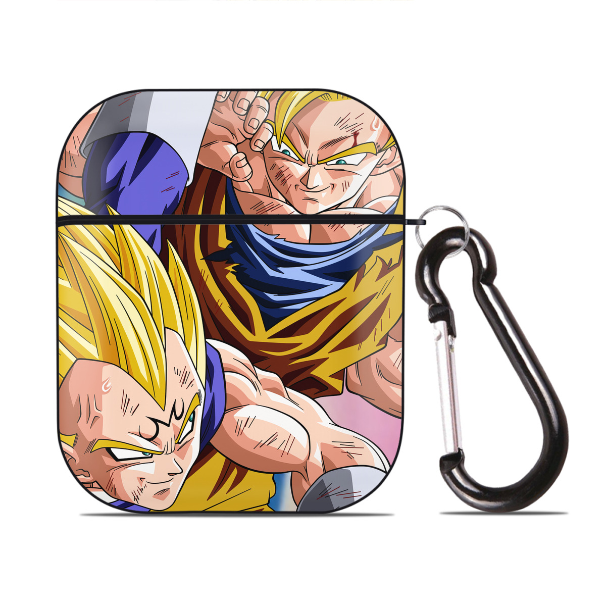 （画像用） ドラゴンボール DRAGON BALL AirPods 第2世代保護ケース ハードシェル ブラック 耐衝撃・防指紋・カラビナ付き