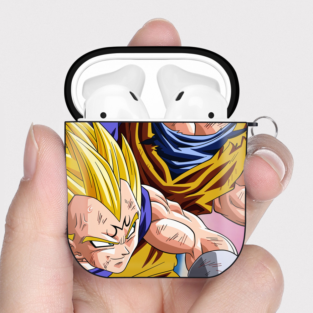 （画像用） ドラゴンボール DRAGON BALL AirPods 第2世代保護ケース ハードシェル ブラック 耐衝撃・防指紋・カラビナ付き