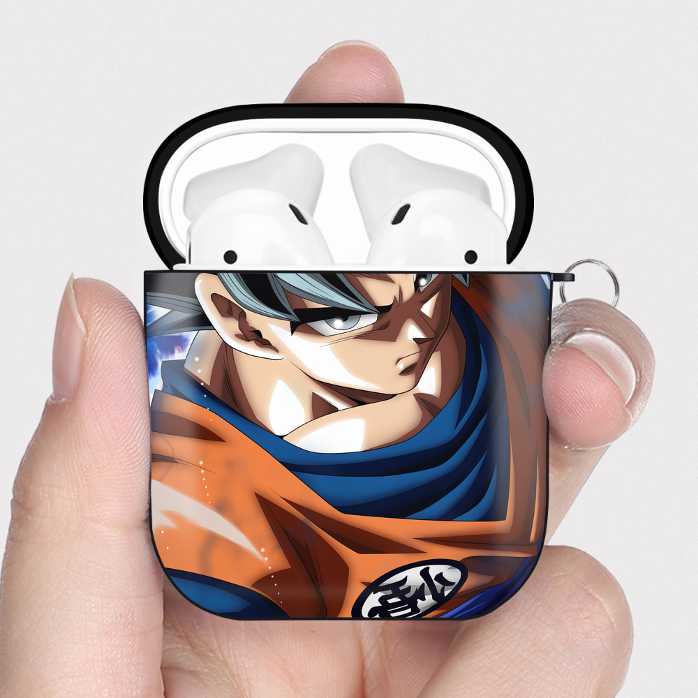 （画像用） ドラゴンボール DRAGON BALL AirPods 第2世代保護ケース ハードシェル ブラック 耐衝撃・防指紋・カラビナ付き