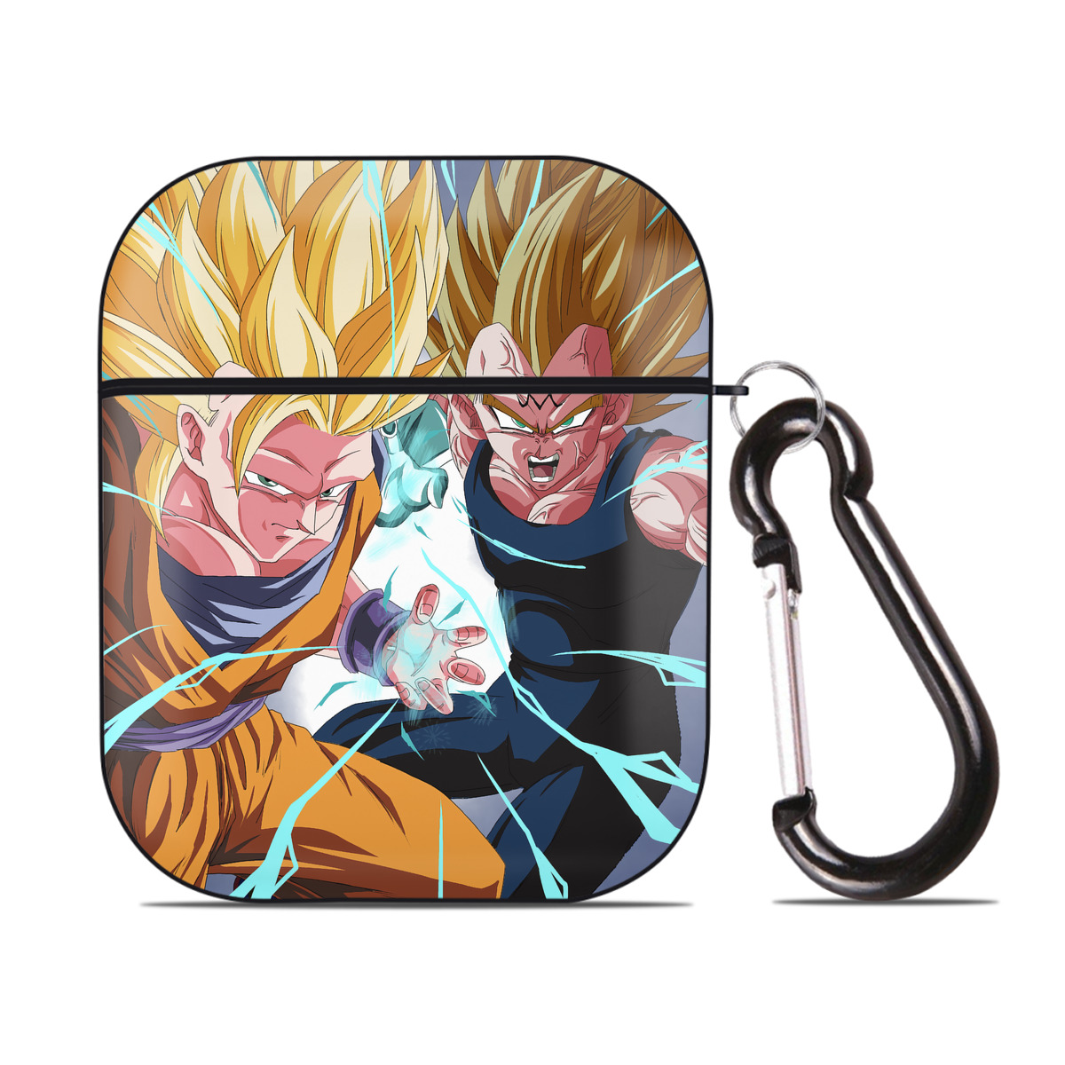 （画像用） ドラゴンボール DRAGON BALL AirPods 第2世代保護ケース ハードシェル ブラック 耐衝撃・防指紋・カラビナ付き