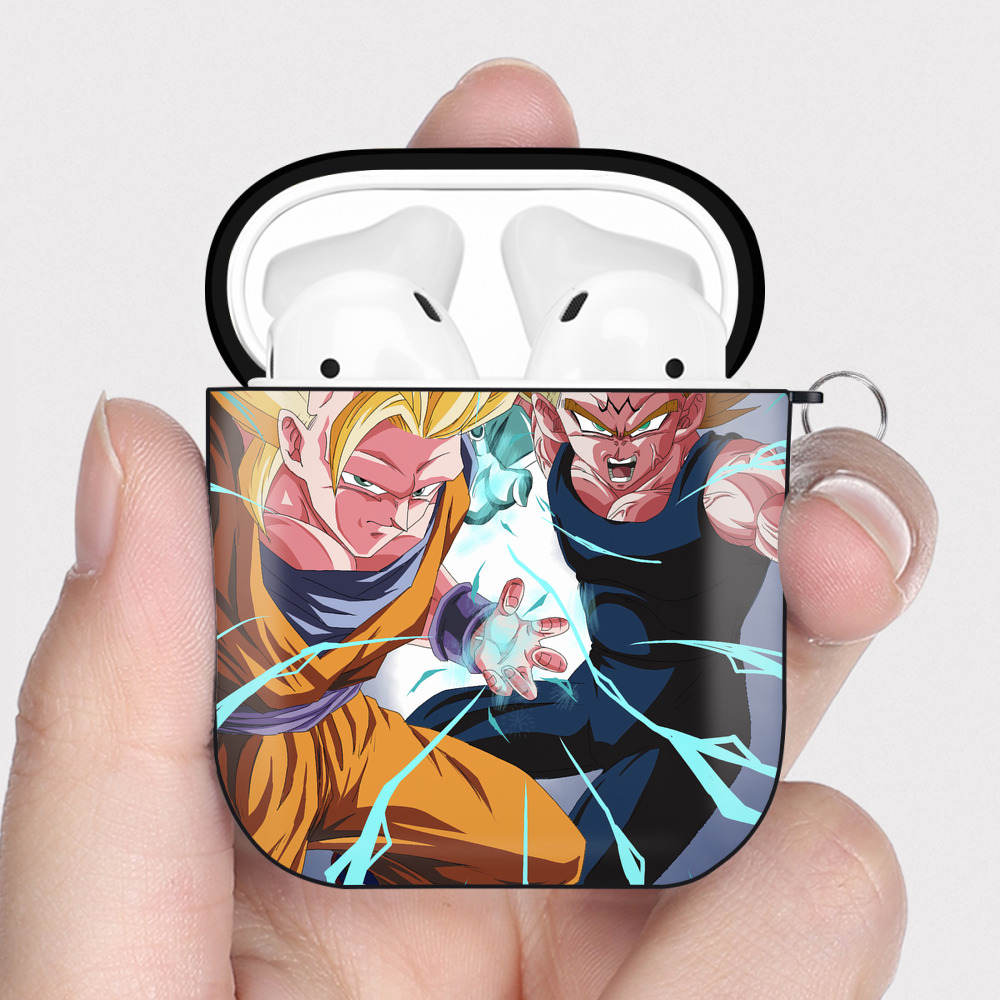 （画像用） ドラゴンボール DRAGON BALL AirPods 第2世代保護ケース ハードシェル ブラック 耐衝撃・防指紋・カラビナ付き