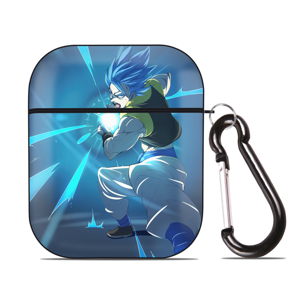 （画像用） ドラゴンボール DRAGON BALL AirPods 第2世代保護ケース ハードシェル ブラック 耐衝撃・防指紋・カラビナ付き