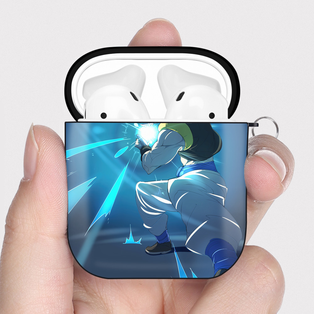（画像用） ドラゴンボール DRAGON BALL AirPods 第2世代保護ケース ハードシェル ブラック 耐衝撃・防指紋・カラビナ付き