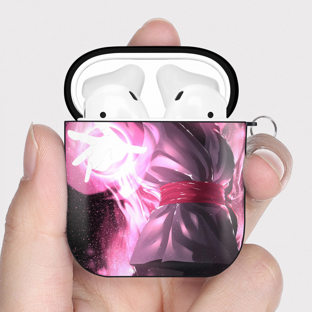 （画像用） ドラゴンボール DRAGON BALL AirPods 第2世代保護ケース ハードシェル ブラック 耐衝撃・防指紋・カラビナ付き