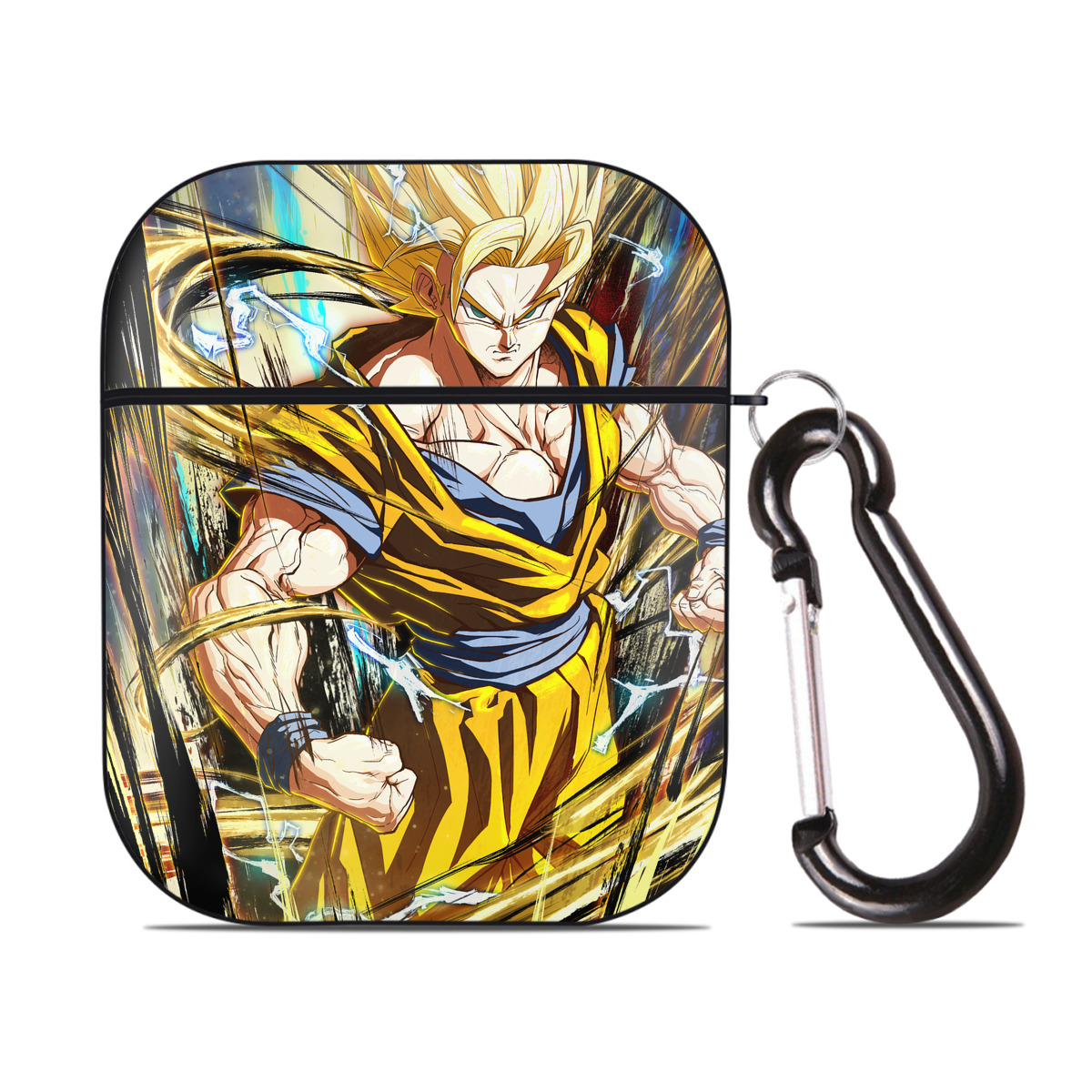 （画像用） ドラゴンボール DRAGON BALL AirPods 第2世代保護ケース ハードシェル ブラック 耐衝撃・防指紋・カラビナ付き