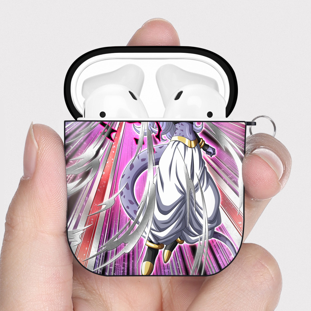 （画像用） ドラゴンボール DRAGON BALL AirPods 第2世代保護ケース ハードシェル ブラック 耐衝撃・防指紋・カラビナ付き