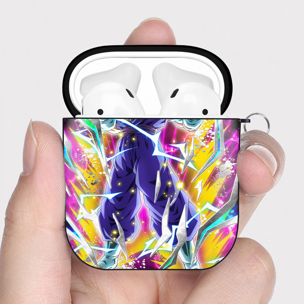 （画像用） ドラゴンボール DRAGON BALL AirPods 第2世代保護ケース ハードシェル ブラック 耐衝撃・防指紋・カラビナ付き