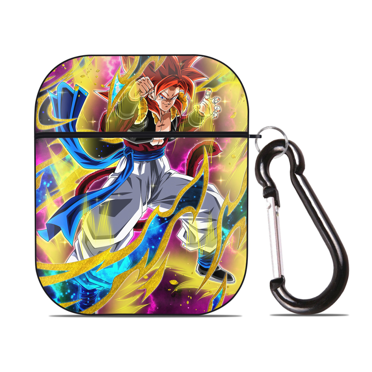 （画像用） ドラゴンボール DRAGON BALL AirPods 第2世代保護ケース ハードシェル ブラック 耐衝撃・防指紋・カラビナ付き