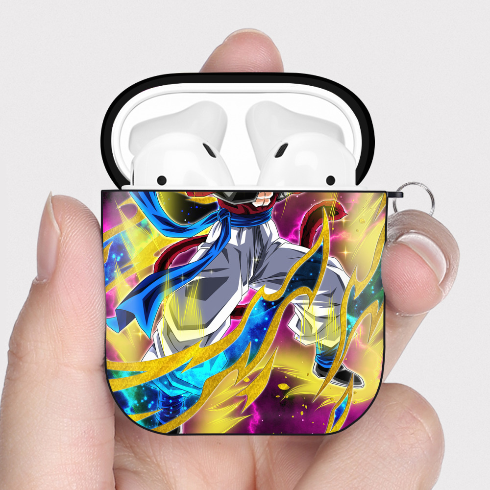 （画像用） ドラゴンボール DRAGON BALL AirPods 第2世代保護ケース ハードシェル ブラック 耐衝撃・防指紋・カラビナ付き