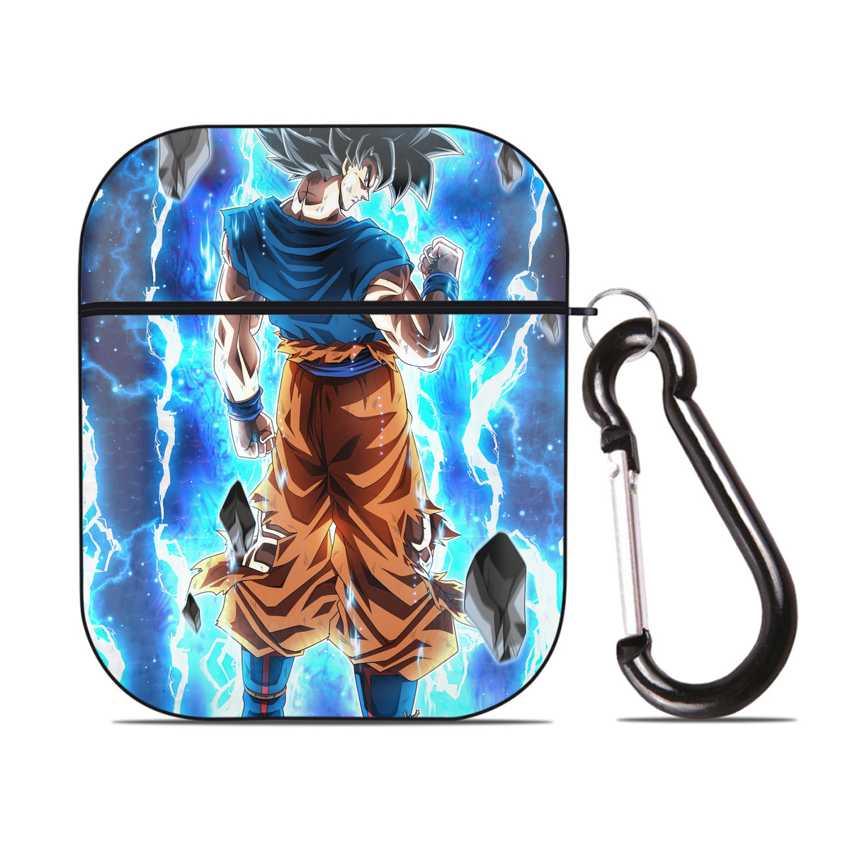 （画像用） ドラゴンボール DRAGON BALL AirPods 第2世代保護ケース ハードシェル ブラック 耐衝撃・防指紋・カラビナ付き