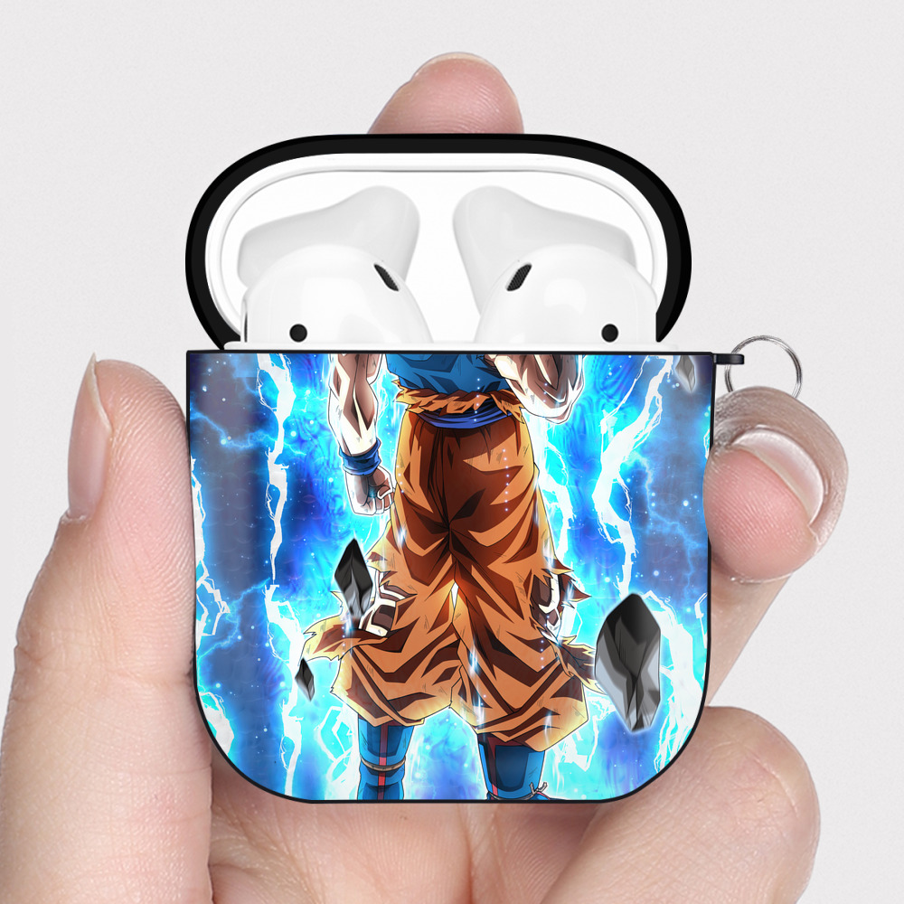 （画像用） ドラゴンボール DRAGON BALL AirPods 第2世代保護ケース ハードシェル ブラック 耐衝撃・防指紋・カラビナ付き