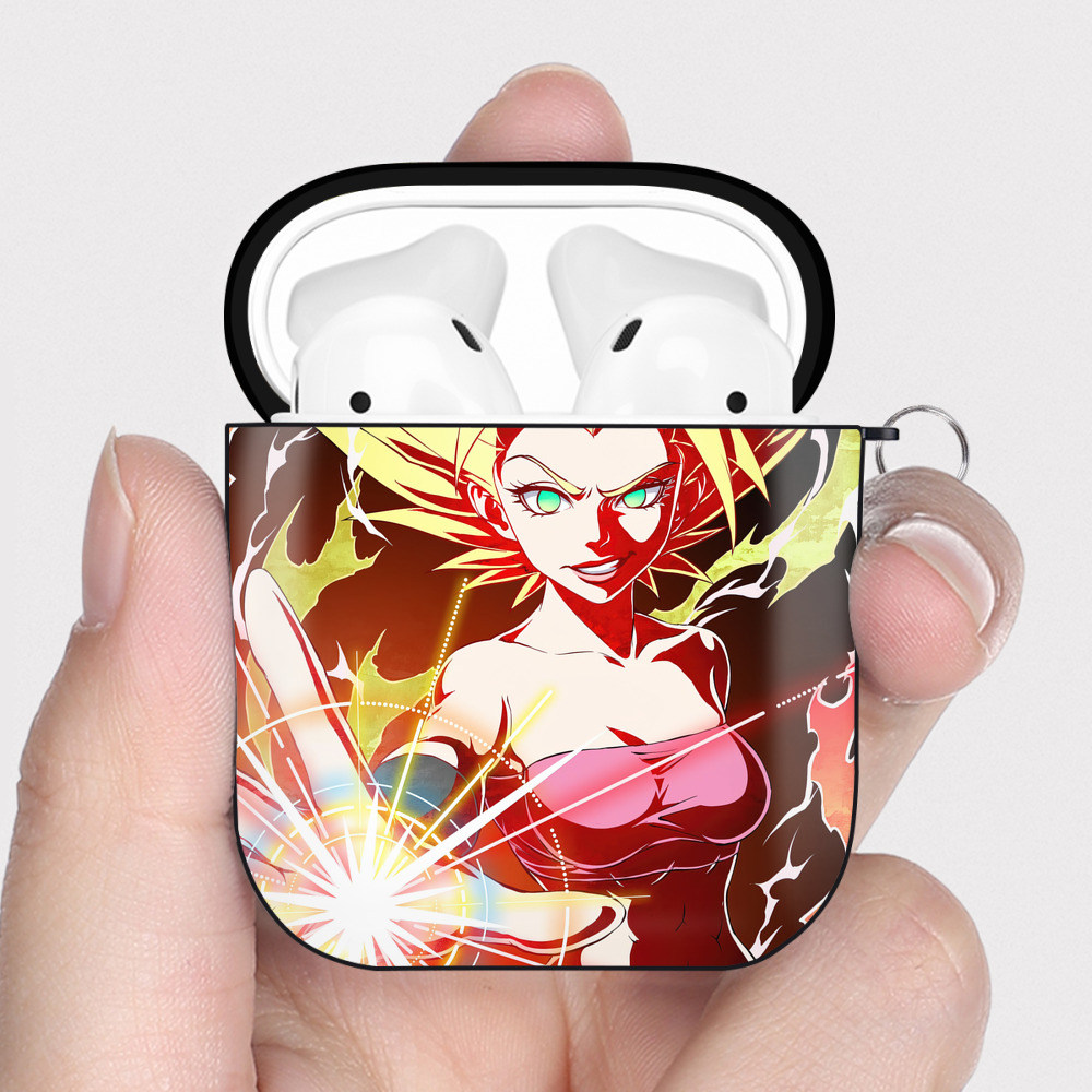 （画像用） ドラゴンボール DRAGON BALL AirPods 第2世代保護ケース ハードシェル ブラック 耐衝撃・防指紋・カラビナ付き