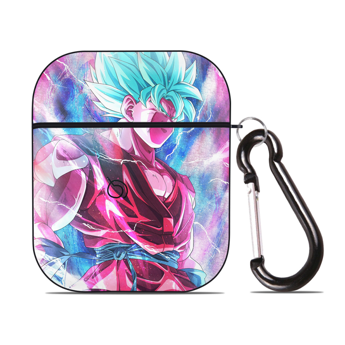 （画像用） ドラゴンボール DRAGON BALL AirPods 第2世代保護ケース ハードシェル ブラック 耐衝撃・防指紋・カラビナ付き