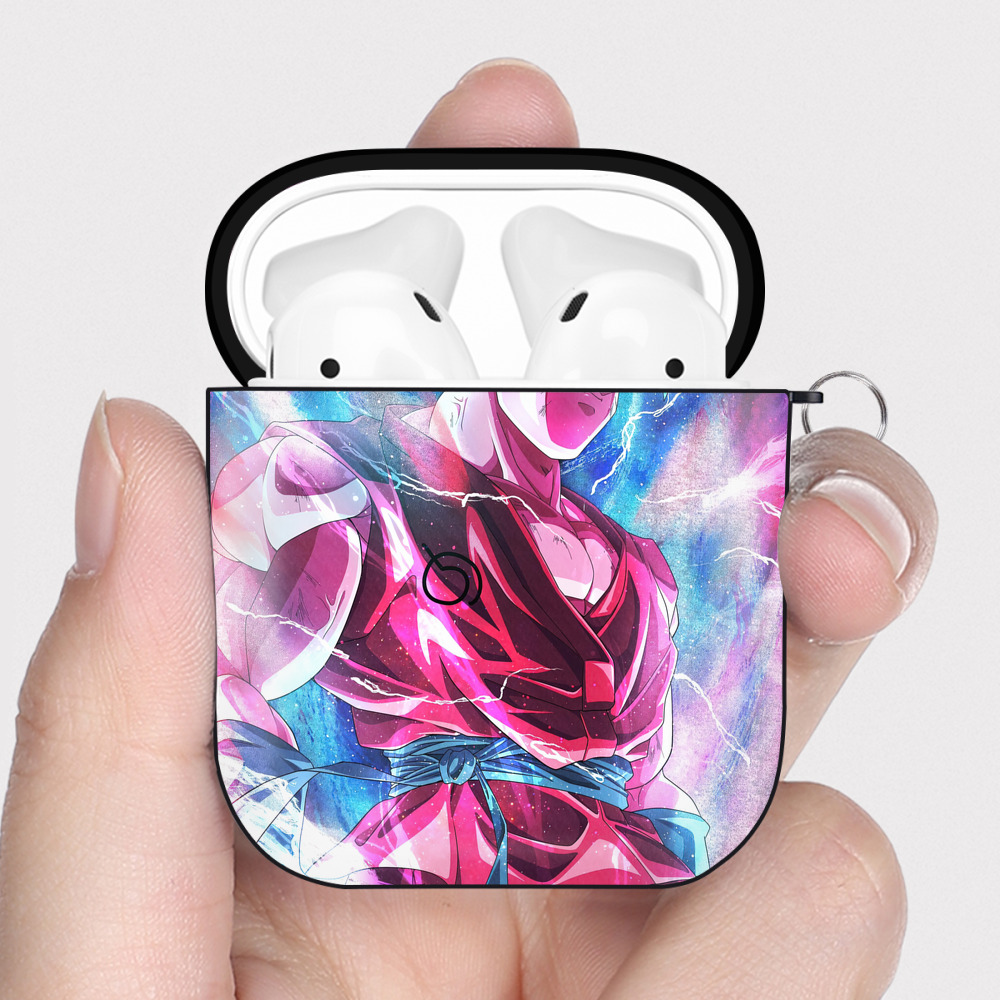 （画像用） ドラゴンボール DRAGON BALL AirPods 第2世代保護ケース ハードシェル ブラック 耐衝撃・防指紋・カラビナ付き