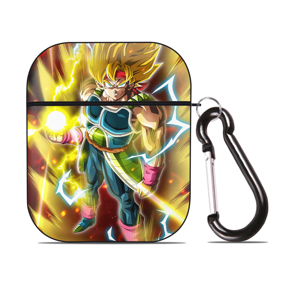 （画像用） ドラゴンボール DRAGON BALL AirPods 第2世代保護ケース ハードシェル ブラック 耐衝撃・防指紋・カラビナ付き