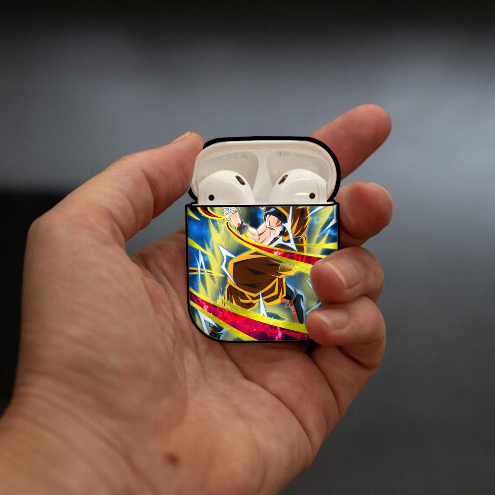 ドラゴンボール DRAGON BALL AirPods 第2世代保護ケース ハードシェル ブラック 耐衝撃・防指紋・カラビナ付き