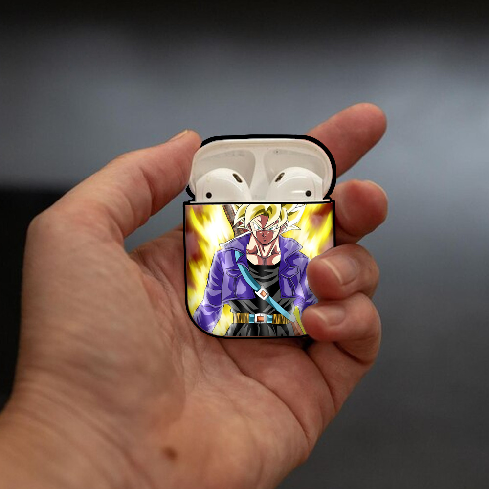 ドラゴンボール DRAGON BALL AirPods 第2世代保護ケース ハードシェル ブラック 耐衝撃・防指紋・カラビナ付き