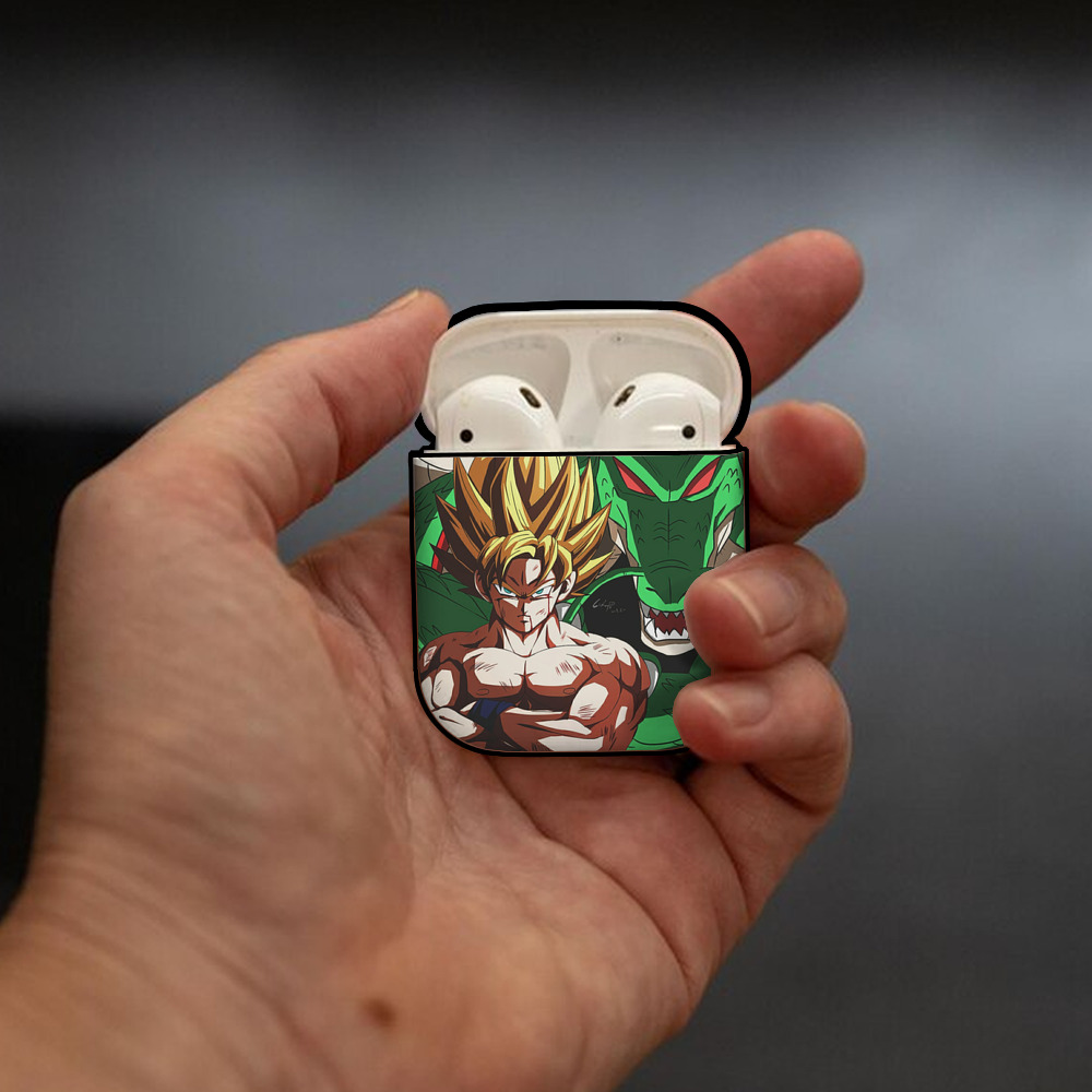 ドラゴンボール DRAGON BALL AirPods 第2世代保護ケース ハードシェル ブラック 耐衝撃・防指紋・カラビナ付き