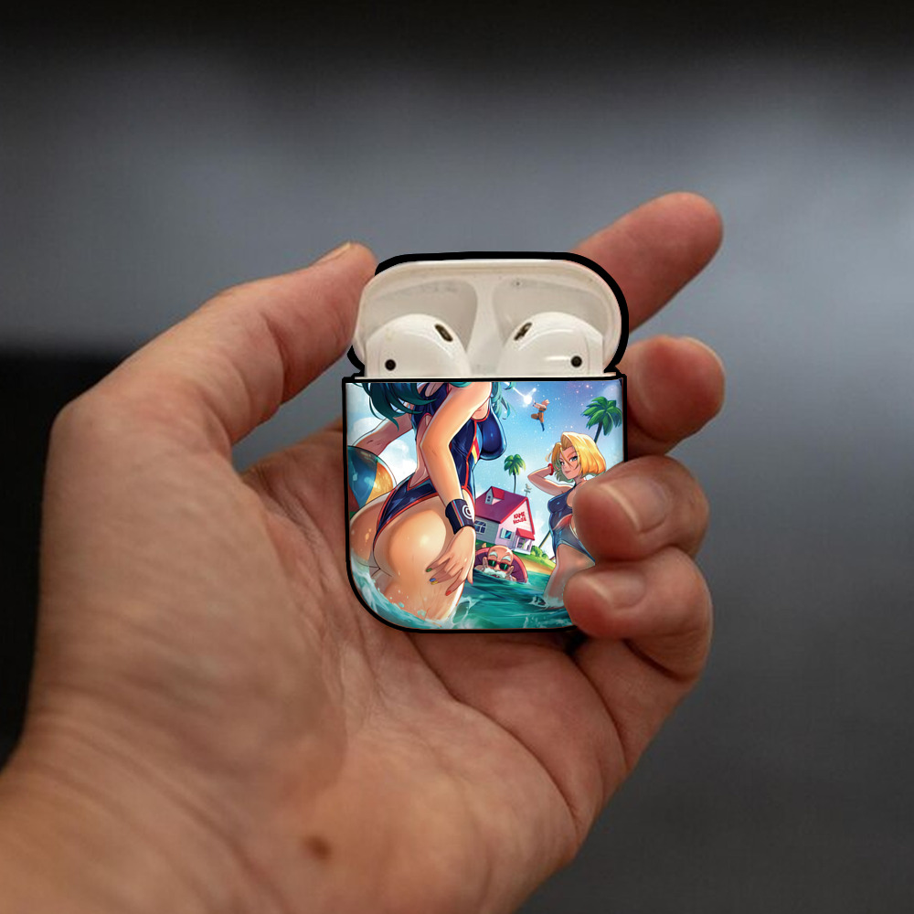 ドラゴンボール DRAGON BALL AirPods 第2世代保護ケース ハードシェル ブラック 耐衝撃・防指紋・カラビナ付き