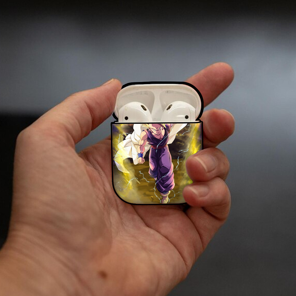 ドラゴンボール DRAGON BALL AirPods 第2世代保護ケース ハードシェル ブラック 耐衝撃・防指紋・カラビナ付き