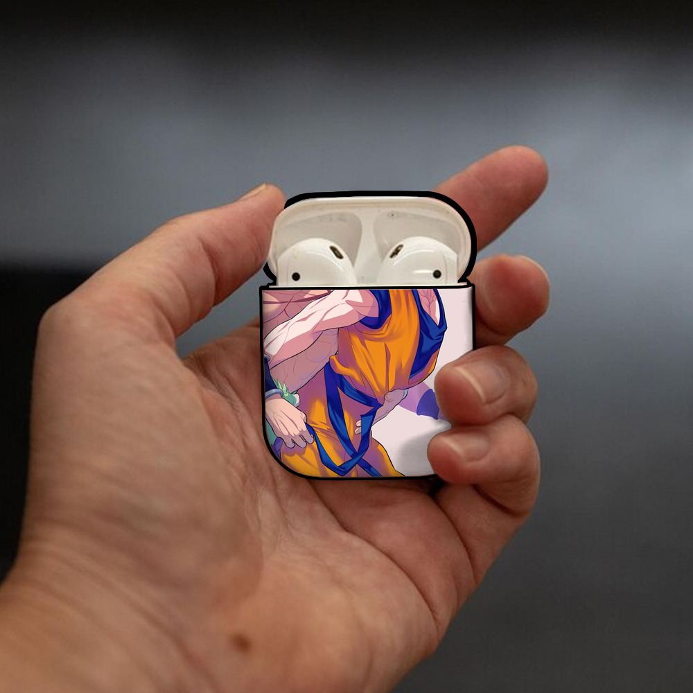 ドラゴンボール DRAGON BALL AirPods 第2世代保護ケース ハードシェル ブラック 耐衝撃・防指紋・カラビナ付き