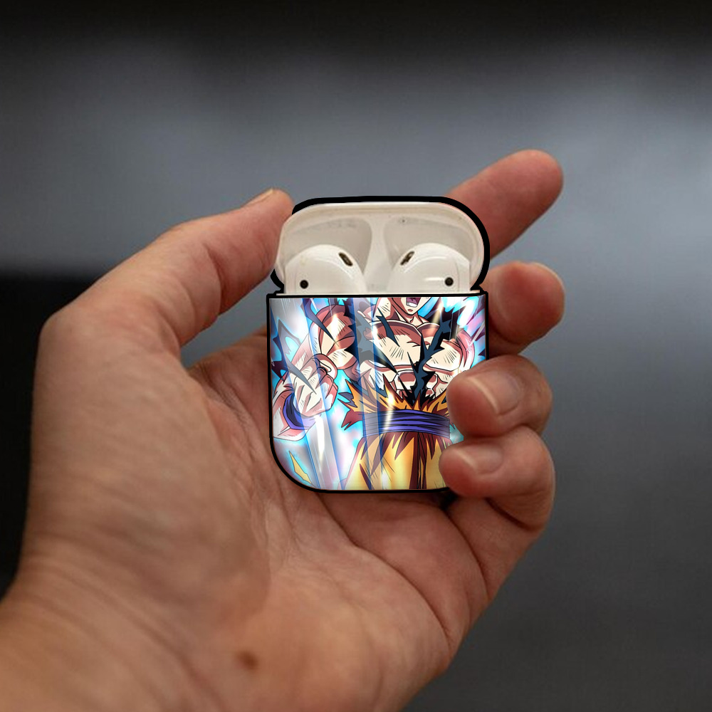 ドラゴンボール DRAGON BALL AirPods 第2世代保護ケース ハードシェル ブラック 耐衝撃・防指紋・カラビナ付き