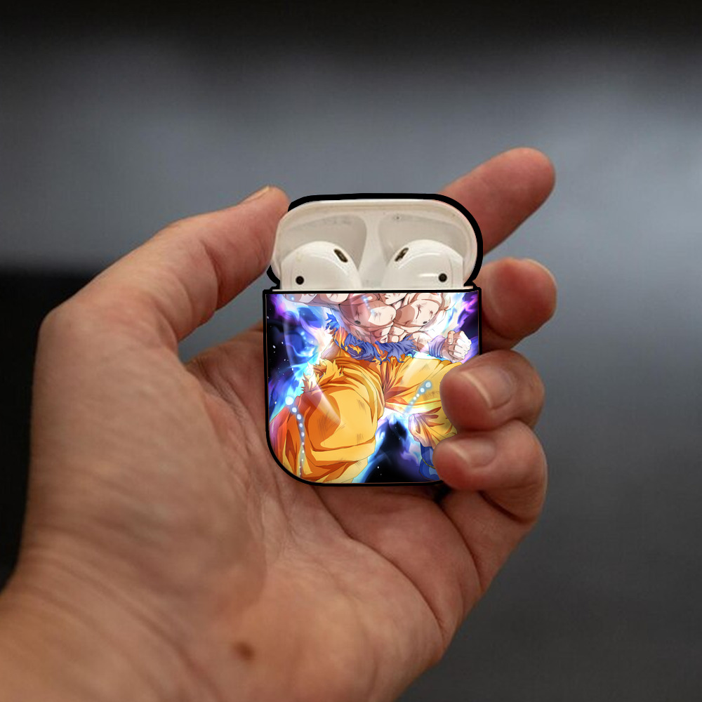 ドラゴンボール DRAGON BALL AirPods 第2世代保護ケース ハードシェル ブラック 耐衝撃・防指紋・カラビナ付き
