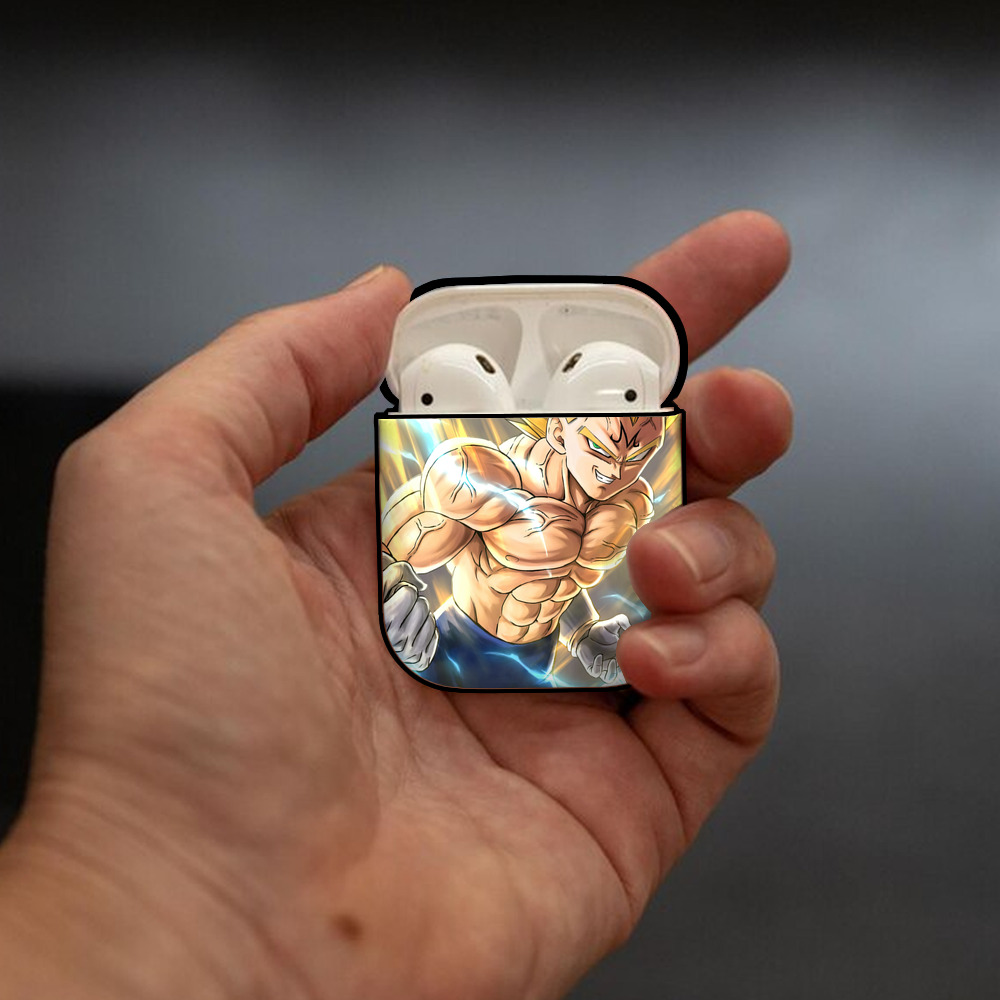 ドラゴンボール DRAGON BALL AirPods 第2世代保護ケース ハードシェル ブラック 耐衝撃・防指紋・カラビナ付き