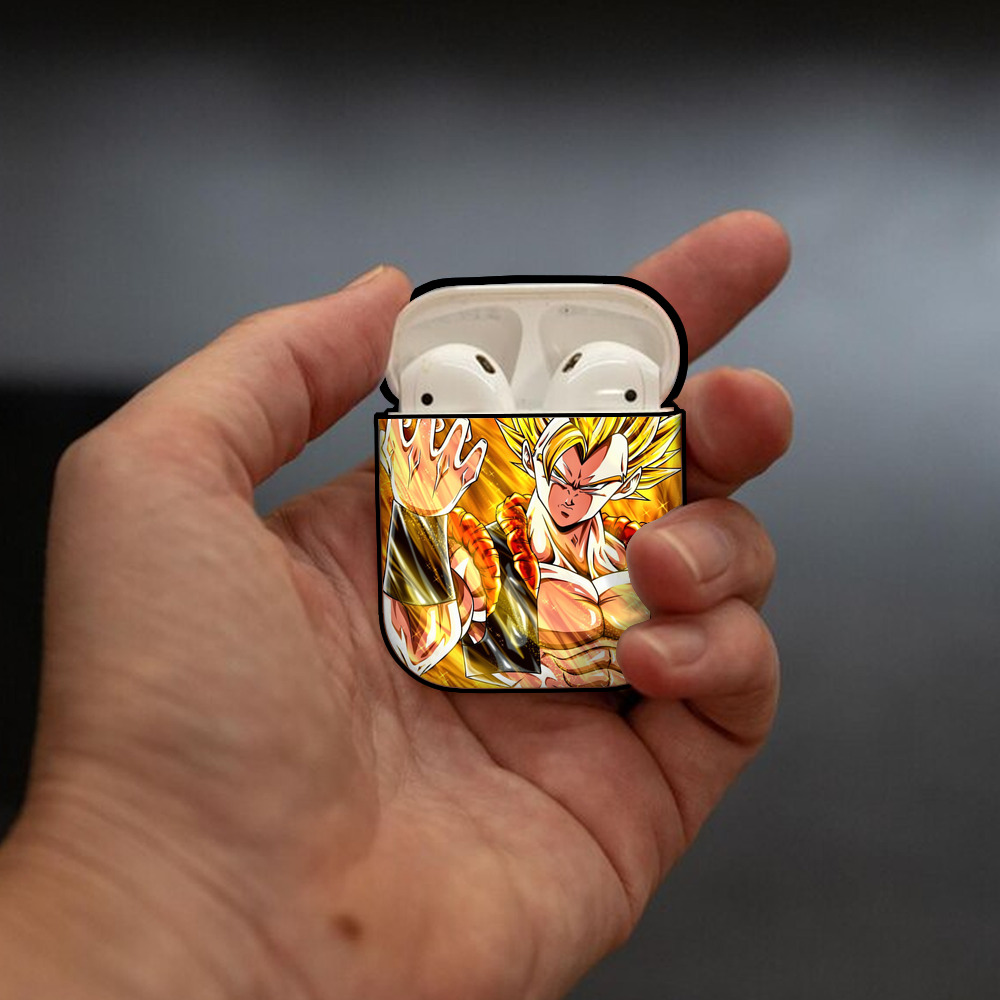 ドラゴンボール DRAGON BALL AirPods 第2世代保護ケース ハードシェル ブラック 耐衝撃・防指紋・カラビナ付き