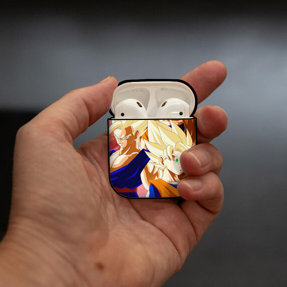 ドラゴンボール DRAGON BALL AirPods 第2世代保護ケース ハードシェル ブラック 耐衝撃・防指紋・カラビナ付き
