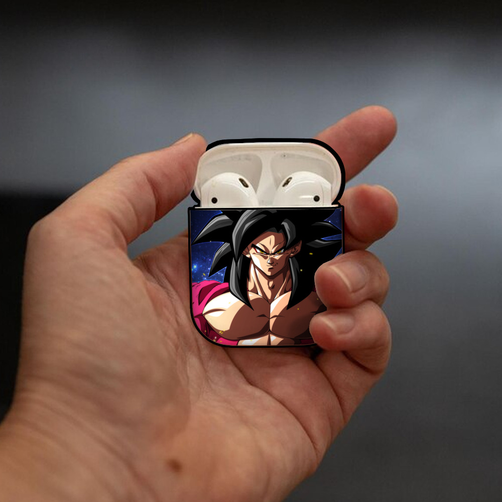ドラゴンボール DRAGON BALL AirPods 第2世代保護ケース ハードシェル ブラック 耐衝撃・防指紋・カラビナ付き