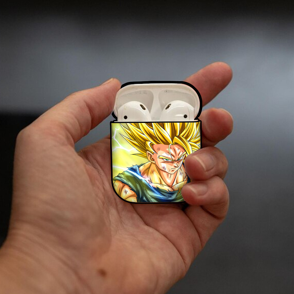 ドラゴンボール DRAGON BALL AirPods 第2世代保護ケース ハードシェル ブラック 耐衝撃・防指紋・カラビナ付き
